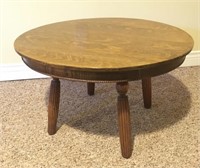 Round Fogged Oak Coffee Table