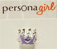 1S- Persona Girl Sterling Silver Crown Pendant