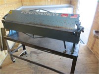 ROPER WHITNEY U422 4' BOX & PAN BRAKE WITH STAND