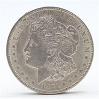 1921-P Morgan Silver Dollar  (XF)