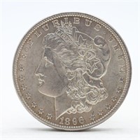 1896-P Morgan Silver Dollar  (AU)