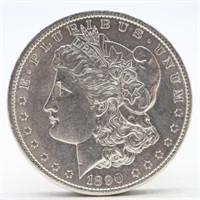 1890-S Morgan Silver Dollar  (AU)
