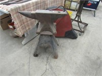 Anvil on Stand about 125 lbs, Anvil is 23" long x