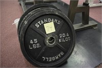 Standard 45 lb. Plates-set of 4