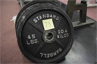 Standard 45 lb. Plates-set of 4