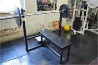 Flat Bench and Rack