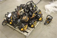 PALLET OF CHAIN SAWS AND PARTS