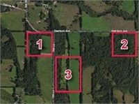parcel #3 = 60 acres +/-. will be sold as 1 lot