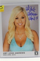AUTOGRAPHED PHOTOGRAPH OF AMY LEIGH ANDREWS MISS