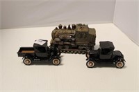 3 PC. COLLECTIBLES MODEL T FORD CAR, MODEL T FORD
