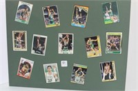 FOAM BOARD COLLAGE OF KEVIN McHALE TRADING CARDS