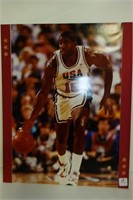 MAGIC JOHNSON AUTOGRAPHED PHOTO #253/300 MOUNTED