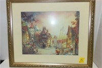 "PINOCCHIO'S VILLAGE" PRINT BY TOBY BLUTH PRINT