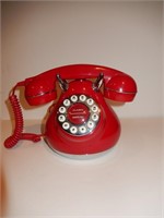 Cherry Red Retro-Style Phone