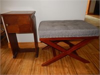 Foyer Bench with Telephone Table