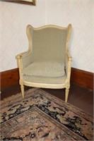 Neo-Classical Revival Wing Back Chair