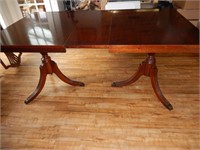 Mahogany Dual Pedestal Dining Table