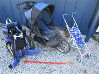 2 kid folding stroller -infant backpack -stroller