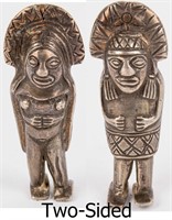 Pre-Historic Inca Silver Figure Circa 1200-1400 AD
