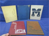 1946-1950 artesian yearbooks & diploma