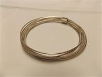 Marked  silver bangle bracelet