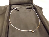 10 kt yellow @ white gold reverseable necklace