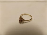 Ladies 14kt yellow gold Ruby and Diamond  ring