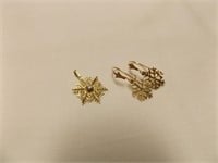 Snowflake with small diamond pendant