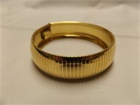 Stainless steel bracelet/goldwash