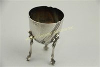 CONTINENTAL 800 SILVER FOOTED EGG CUP