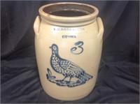 Rare Lyons 3 gallon T.Harrington churn