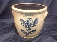 PennYan crock with decorated floral