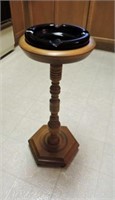 Solid wood base ashtray & wood TV table