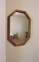 Oak framed mirror  18 x 26