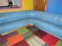 Vinyl bench seating (blue)