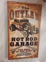 Outlaw Hotrod Garage contemporary sign