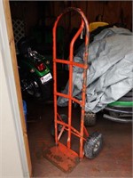 Orange wheel cart