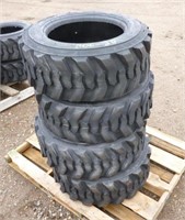 NEW (4) 10 X 16.5 SKID STEER 10 PLY TIRES