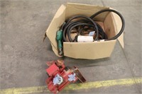 COMPLETE BOX WITH FUEL NOZZLE, METER, PUMP, MOTOR