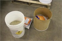(2) BUCKETS AND BAG OF ICE MELT
