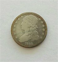 1838 Capped Bust Silver Quarter