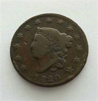 1820 Coronet Head Large Cent