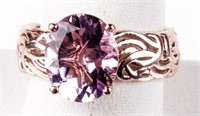 Jewelry Sterling Silver Amethyst Cocktail Ring