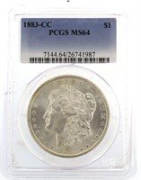 1883 MS64 Carson City Morgan Silver Dollar