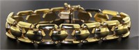 14kt Gold 7" Italian Mular Link Bracelet