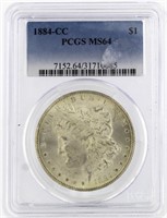 1884 MS64 Carson City Morgan Silver Dollar