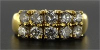 18kt Gold Brilliant 1.00 ct Diamond Ring