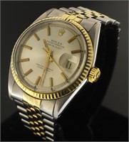 18kt Gold/SS Men's Oyster Datejust Rolex Watch