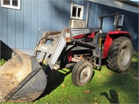 massey ferguson 231 diesel tractor & front loader