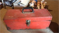 Small red toolbox,two containers